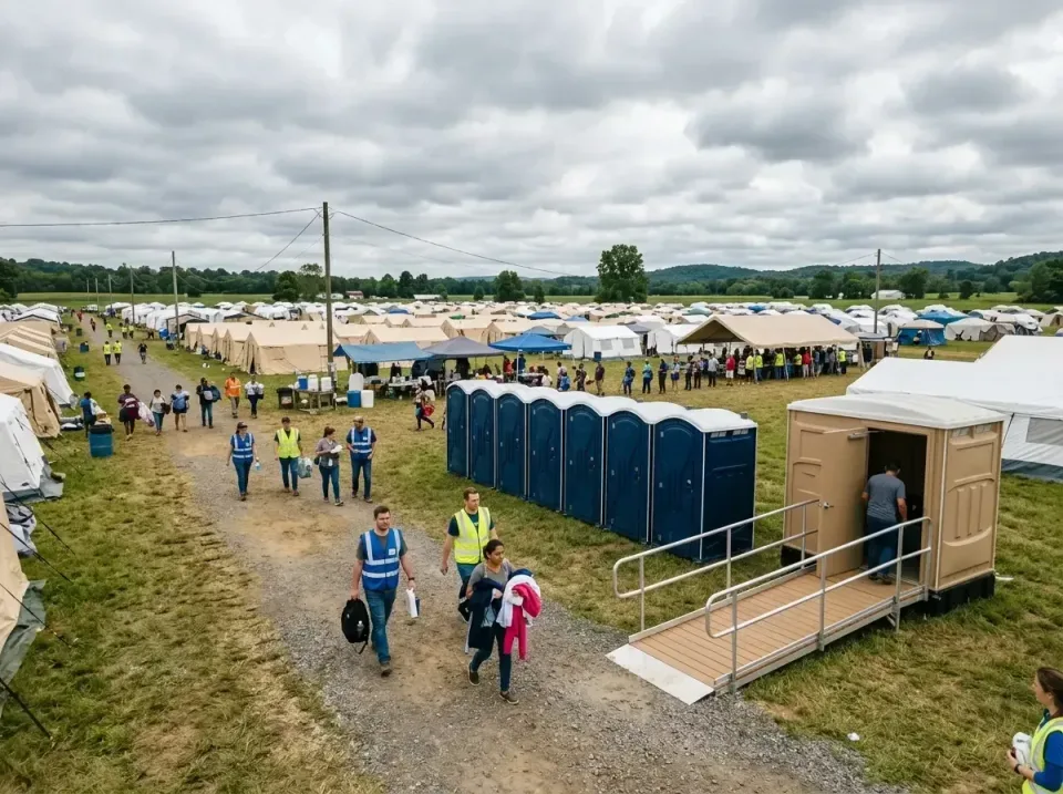 disaster-relief-camp-restrooms-010 — frequently asked questions, Dumpster & Portable Bathrooms Rental in Enon, OH